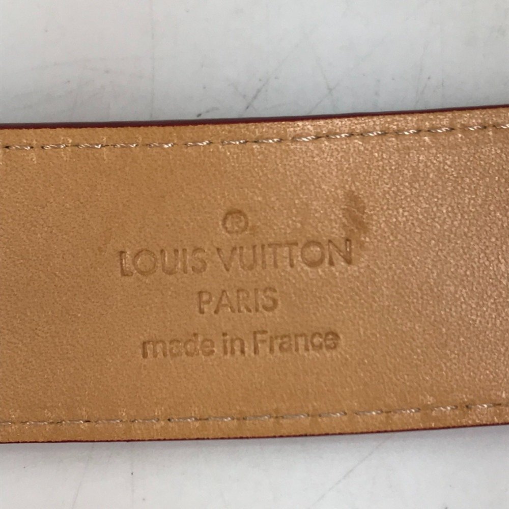 LOUIS VUITTON M6980U Monogram Vernis Santur Belt, Women's Pomme d'Amour, Red - Picture 8 of 10